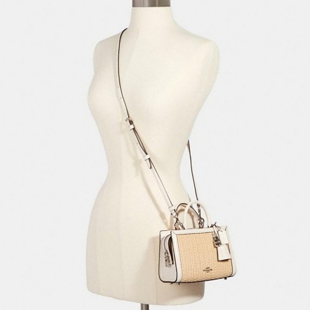 Coach Straw Micro Zoe Purse